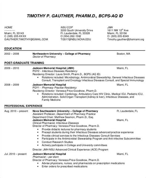 A curriculum vitae (cv) is an organized listing of one's achievements and experiences in the areas of education, professional experience, organizational membership, presentations and publications, honors and awards, and community service. 9+ Pharmacist Curriculum Vitae Templates - PDF, DOC | Free & Premium Templates