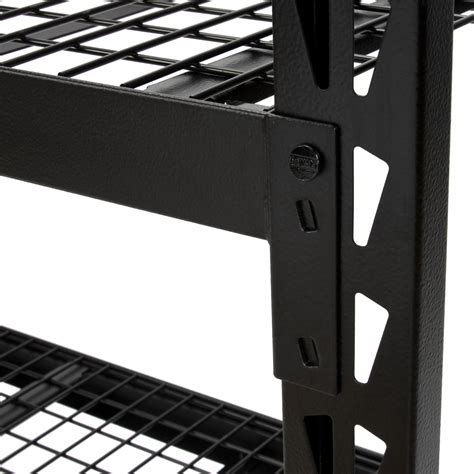 Dewalt 4 Ft Tall Black Frame 3 Shelf Steel Wire Deck Industrial