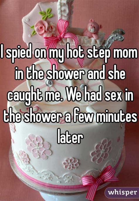 I Spied On My Hot Step Mom In The Shower And She Caught Me We Had Sex In The Shower A Few