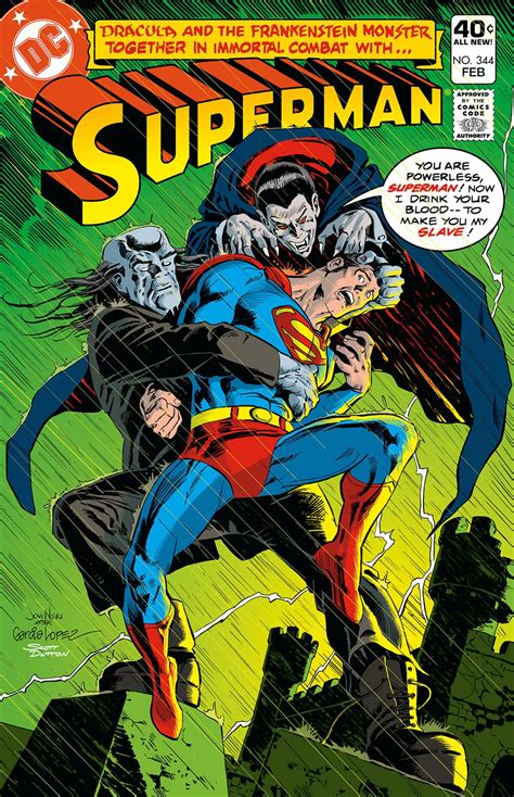 Superman No 344 Cover By José Luis García López Superman Comic Books Superman Comic Comics