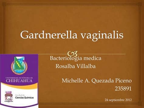 Gardnerella Vaginalis Presentacion