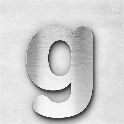 Metal Letter G Lowercase Classic Series