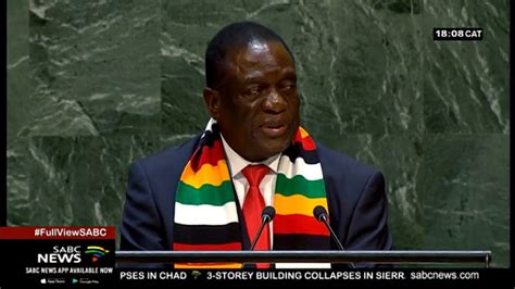 Emmerson Mnangagwa Speaks The Un General Assembly Youtube