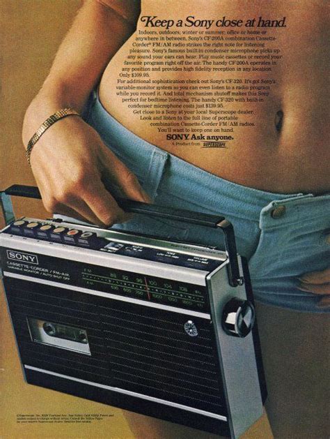 Sony Ad Boombox Vintage Electronics Vintage Radio