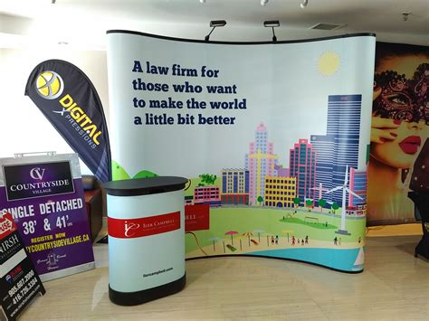 8ft Curved Table Top Pop Up Display Table Top Exhibit Displays With