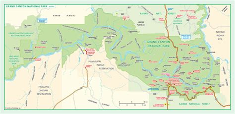 Grand Canyon National Park Wall Map By Geonova Mapsales
