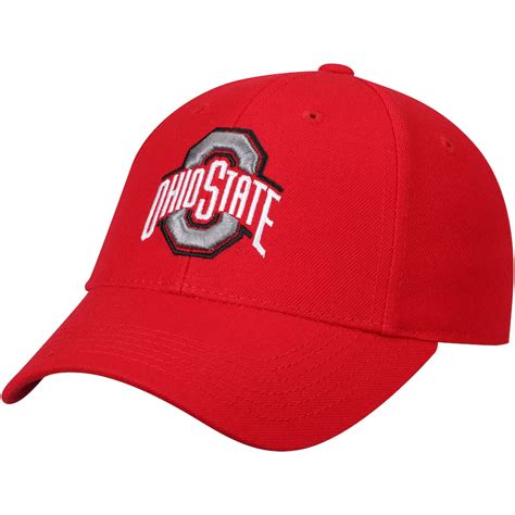 Top Of The World Ohio State Buckeyes Scarlet Top Dynasty Fitted Hat