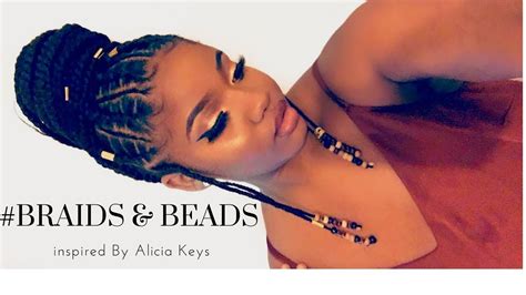 How To Braids And Beads Up Do Alicia Keysfulani Inspired Video