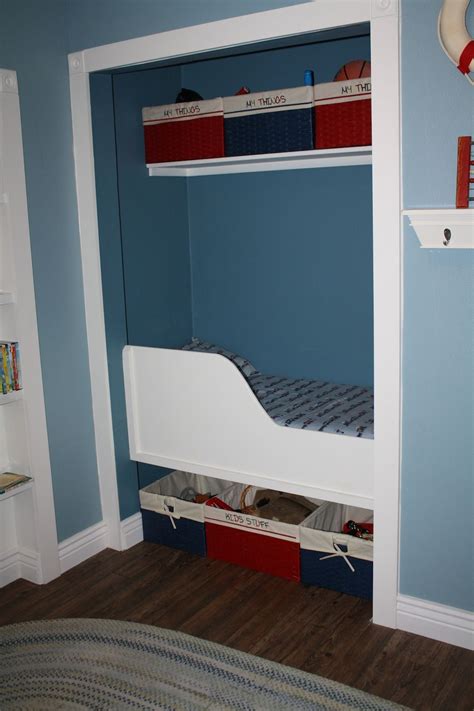 The window also prevents any possible claustrophobia. Bedroom too small for a bed? Turn a closet into a built-in ...