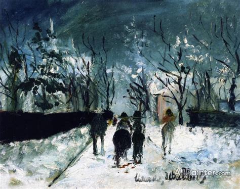 Maurice Utrillo Snowy Landscape Oil Painting Reproductions For Sale