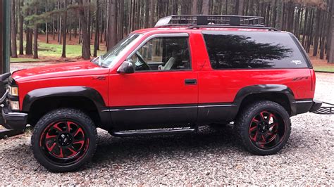20 Off Road Monster Wheels M22 Gloss Black Candy Red Milled Rims Msr065 1