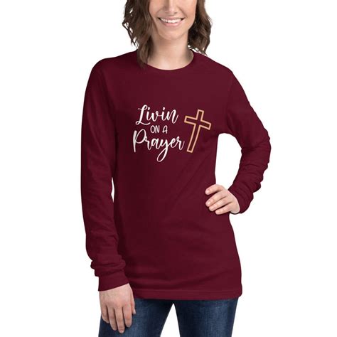 Faith Womens Long Sleeve T Shirt Religious Shirt Etsy