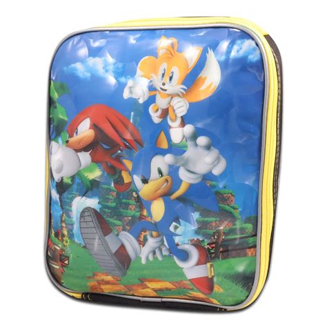 Buy Sonic The Hedgehog Backpack With Lunch Box For Kids School Bag