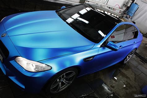 F10 Bmw M5 In Blue Satin Chrome Autoevolution