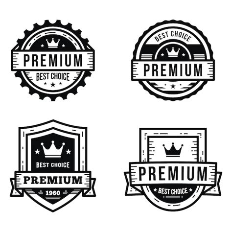 Free Vector Premium Logo Design