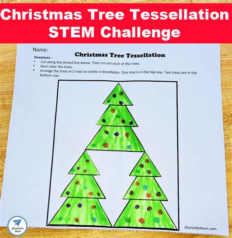 Christmas Tree Tessellation Stem Challenge Jdaniel4s Mom