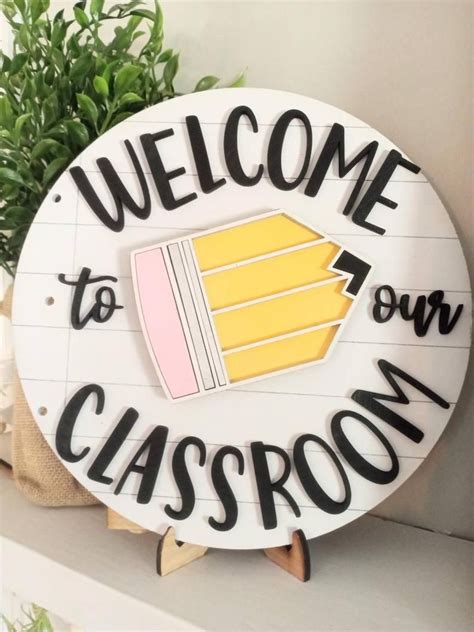 Welcome To Our Classroom Teacher Ts Teacher Sign Classroom Decor