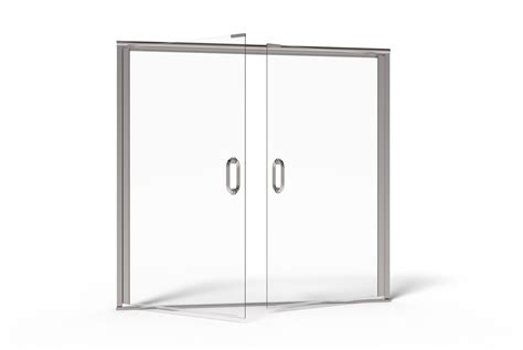 Infinity Semi Frameless 1 4 Inch Glass French Swing Shower Doors Basco Shower Doors