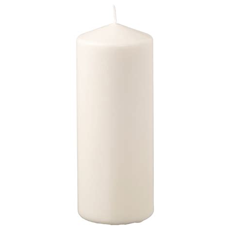 Fenomen Unscented Pillar Candle Natural 19 Cm Ikea