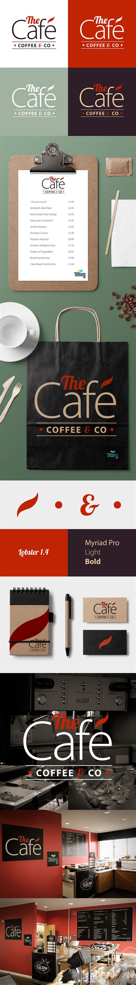 The Cafe Coffee And Co Branding On Behance