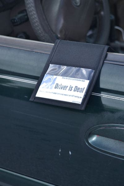 Driver Is Deaf Card I Am Deaf Card Card Only Pullover Pal