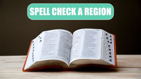 Spell Check A Region Excel Tips MrExcel Publishing