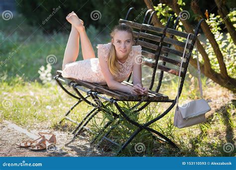 Park In Early Summer With Flower Beds Stock Photo Cartoondealer
