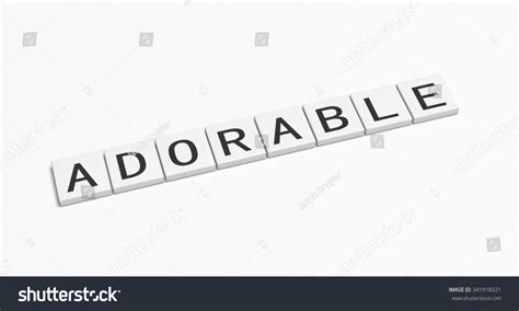 Adorable Word Stock Illustration 341918321 Shutterstock