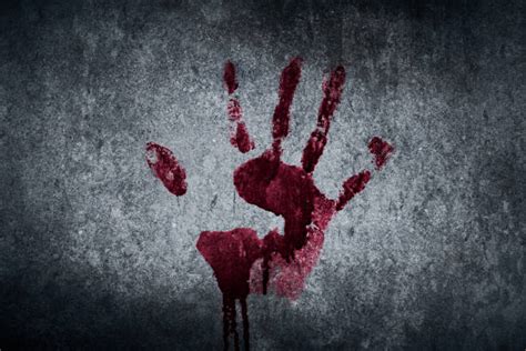 Best Blood Stained Human Hand Handprint Stock Photos Pictures