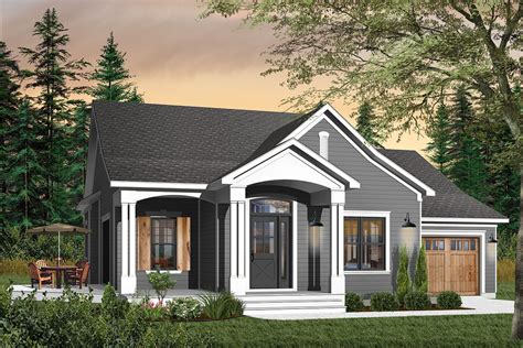 One Story House Plan With Angled Front Porch 21240dr Architectural