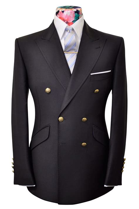 The Mollison Navy Double Breasted Blazer By William Hunt