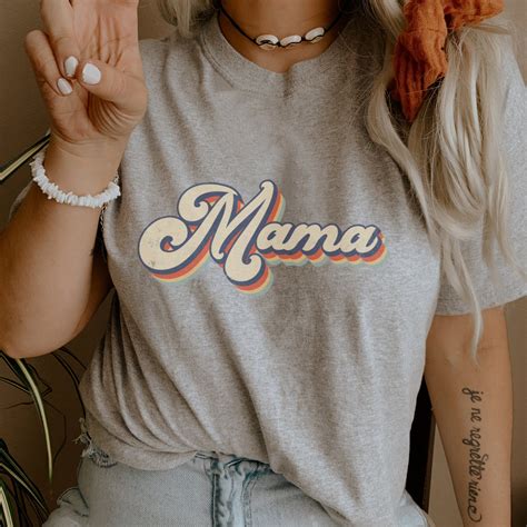 Retro Mama Shirt Mama Retro Tee Mama T Shirt Mama Graphic Etsy Uk