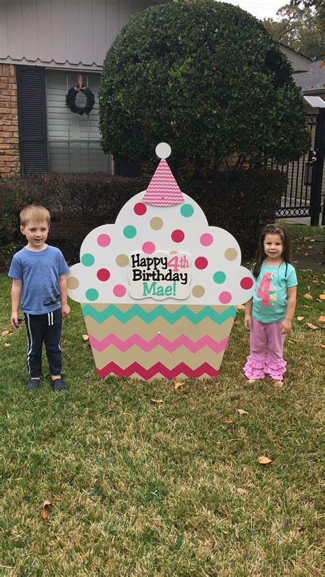 The plastic material makes the happy yard birthday signs strong enough to be displayed outdoors all day. Pin by One Sign Day on Birthday signs | Birthday yard ...