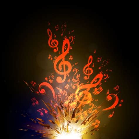 Colorful Music Explosion Background Vector 02 Music Explosion Vector