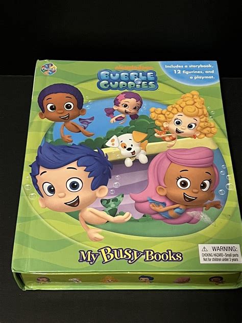 Bubble Guppies My Busy Books With 12 Character Pieces Htf Complete Set