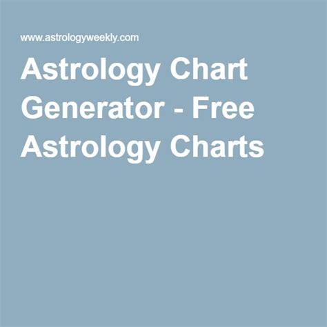 Astrology Chart Generator Free Astrology Charts Chart Generator Free