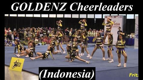 goldenz cheerleaders indonesia 2016 asia cheerleading invitational championships youtube