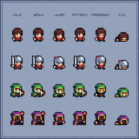 Pixel Platform Sprite Sheets Gamedev Market Minecraft Banner Designs