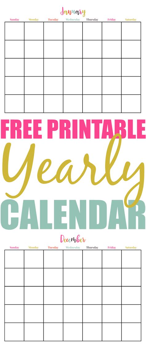 Free Printable Yearly Calendar Extreme Couponing Mom