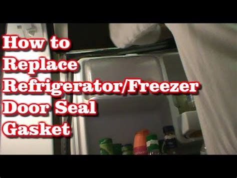 How To Replace Refrigerator Door Gasket Youtube