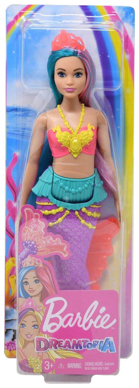 Barbie Dreamtopia Mermaid Doll 12 Inch Teal And Pink Hair With Tiara