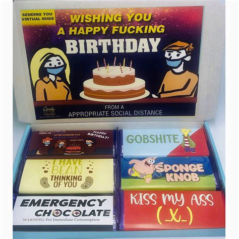 adults rude novelty chocolate wrappers funny t box hamper etsy