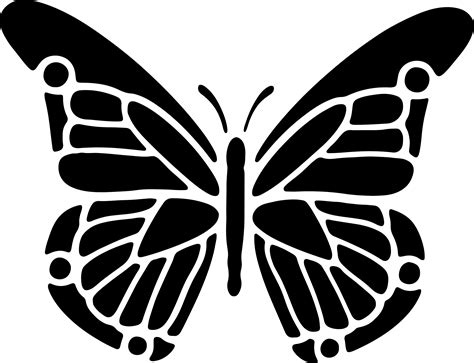 Butterfly Stencils Clip Art Designs
