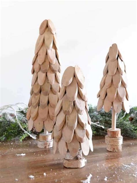 Diy Small Wooden Christmas Trees Story A Ray Of Sunlight
