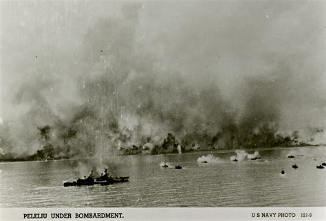 Us Heavy Bombardment Of Peleliu Palau 1944 The Digital Collections