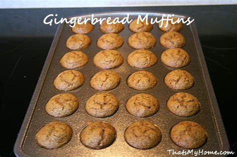 Gingerbread Muffins Recipes Food And Cooking