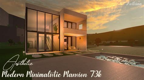 Aesthetic Modern Minimalistic Mansion Bloxburg Avitsiaa Youtube
