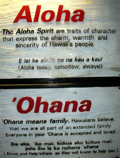 Aloha The Ohana Today Tomorrow And Always Hawaiian Quotes Hawaiian