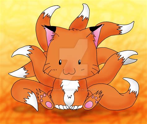 Chibi 9 Tailed Fox By Animefreak1212 On Deviantart