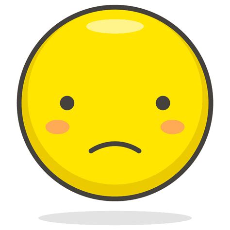 Frowning Face Emoji Clipart Free Download Transparent Png Creazilla